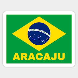 Aracaju City in Brazilian Flag Sticker